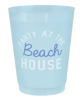 16oz Party Cups, Set of 8 - Beach House