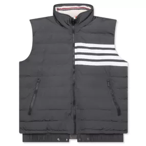 4Bar in Poly Twill Down Filled Ski Vest - Medium Grey