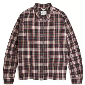 Albam Brushed Flannel Blake Jacket Charcoal Tartan Check