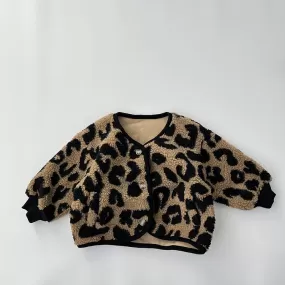 Baby Kid Girls Boys Leopard print Jackets Outwears Wholesale 23113014