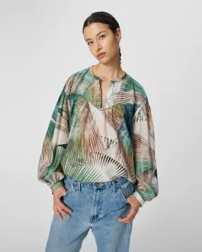 BAMBOO BLOUSE / PALM DYE GREEN