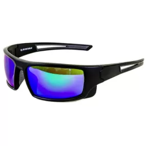 Black Radar Safety Glass with Green Lenses