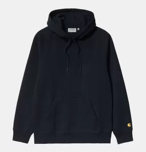 Carhartt WIP Hooded Chase Sweatshirt in Dark Navy