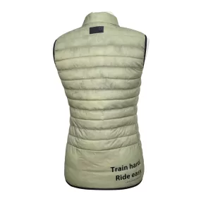 Cavalleria Toscana Team Red Stripe Quilted Vest in Green - Unisex Small