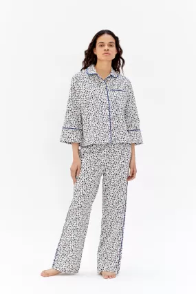 Cleo London Ditsy Print Cotton Pyjama Set