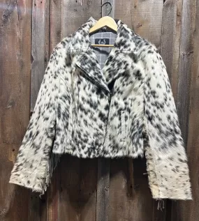 Cowhide Fringe Jacket XL