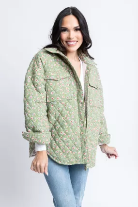 Ditzy Quilted Shacket