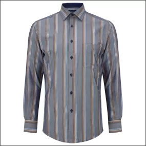 Drifter Geneva Multi Stripe LS Shirt<>