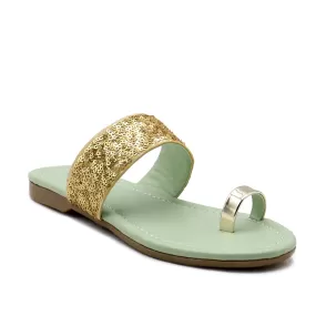 Green Casual Chappal K00G20006