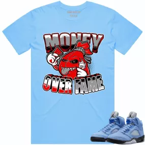 Jordan 5 University Blue 5s Shirt to Match - RED MOF