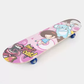 KIDS WOOD CHARACTER SKATE BOARD LARGE