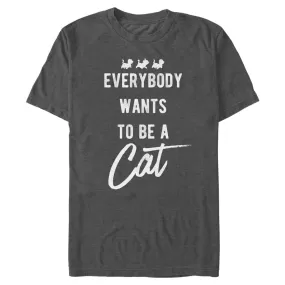 Mad Engine Disney Pixar The Aristocats Be A Cat Men's T-Shirt