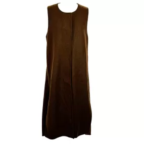 Marni Chocolate Wool Longline Gilet S