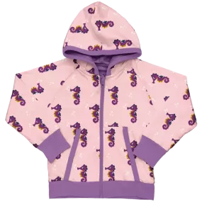 Maxomorra Seahorse Organic Cotton Reversible Zip Hoodie