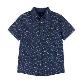 Navy Floral Buttondown Shirt