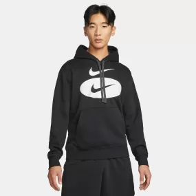 Nike Swoosh League Brushed Back Pullover Men's Hoodie Black