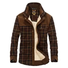 Plaid Shirt Autumn Winter Shirt Men