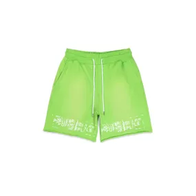 Purple Brand Glitch Sweatshorts (Green)