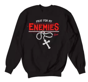 Retro 14 Quilted Sweater - Enemies - Black