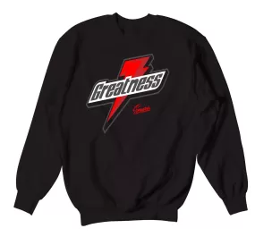 Retro 14 Quilted Sweater - Greatness - Black