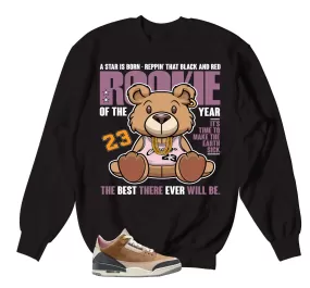 Retro 3 Archaeo Brown Rookie Bear Sweater