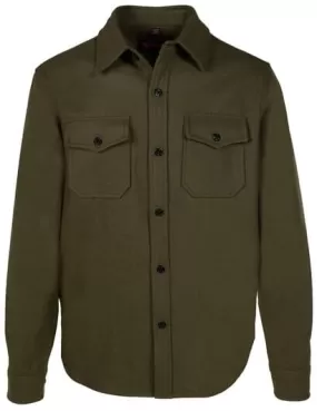 Schott NYC - Men's CPO Wool Shirt - Olive