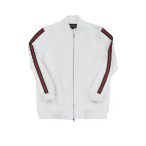 SRVL TRACK JACKET WHITE/RED/GREEN