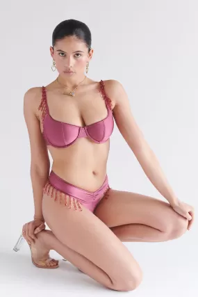 x SYDNEY SWEENEY Muse Underwire Bikini Top - Dusty Rose