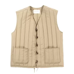 XENIA TELUNTS QUILTED GILET BEIGE