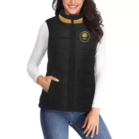 Yahuah-Tree of Life 03-01 Ladies Designer Stand Collar Puffer Vest